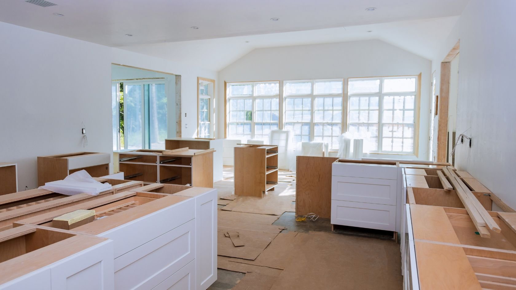 A premier basement that's busy being remodeled.
